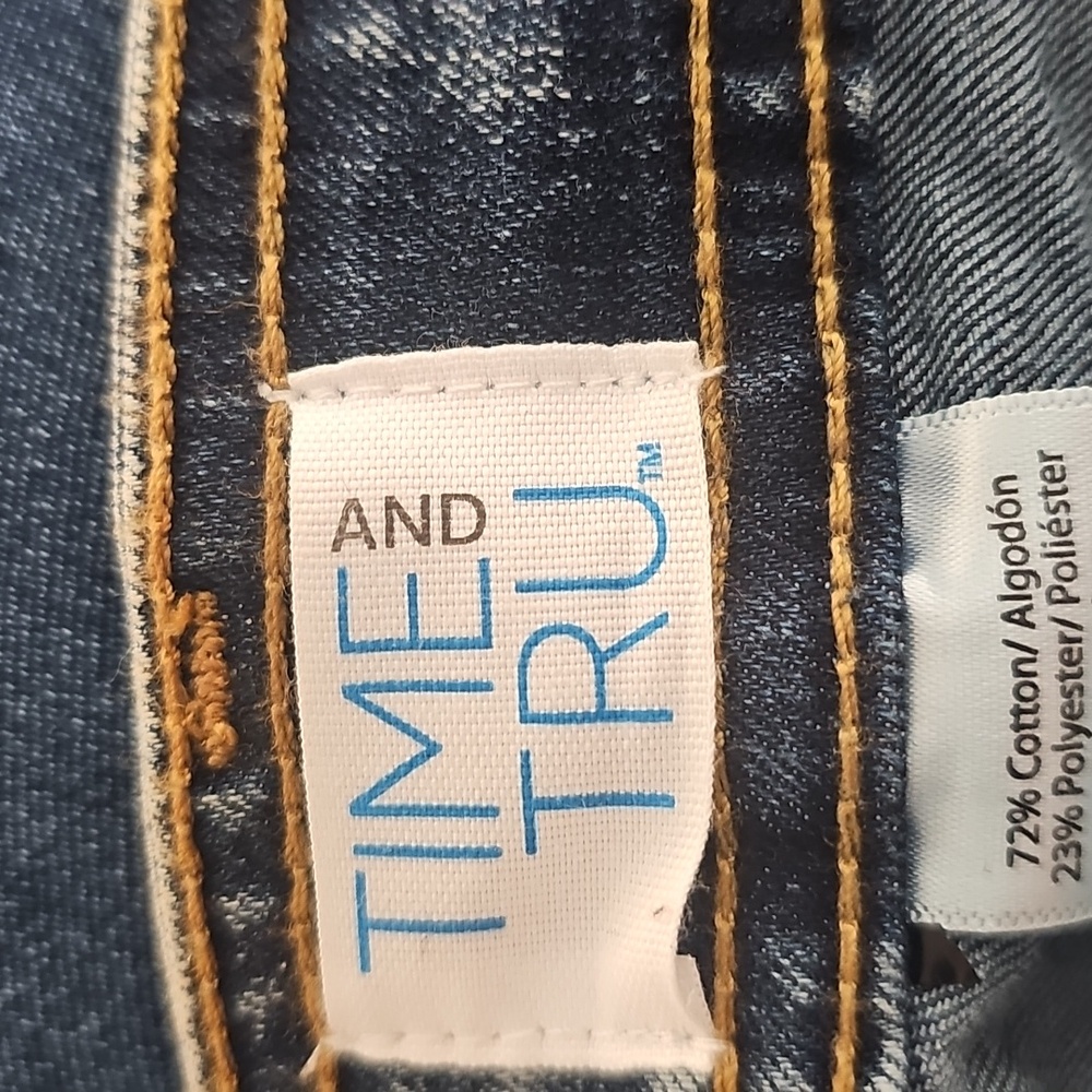 Time and Tru Dark Blue Acid Wash Denim High Rise Utility Jeans. NWTTime and Tru - Picture 6 of 10